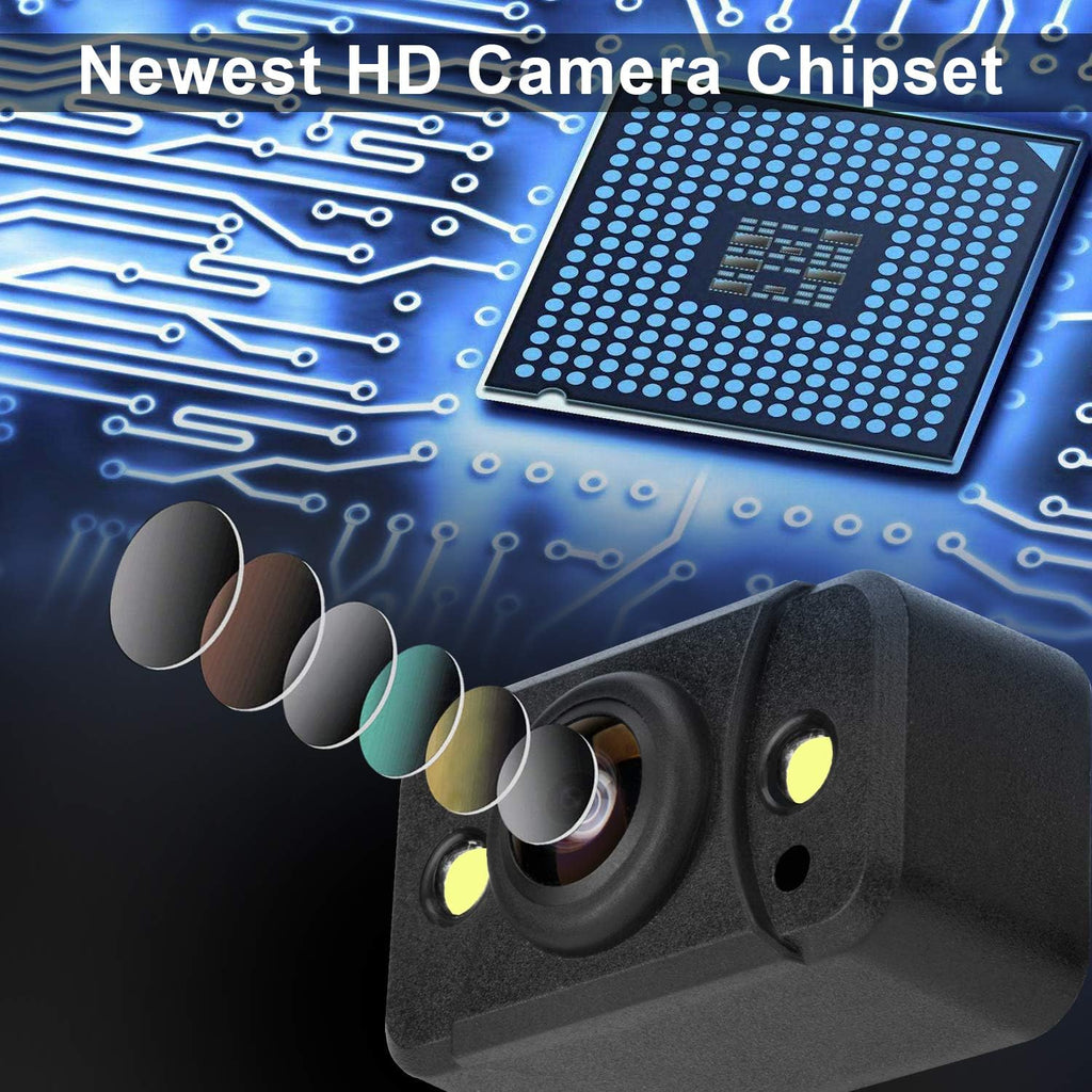 Wireless Backup Camera with 5 Inch Monitor and HD 1080P Night Vision Waterproof Camera C61457
