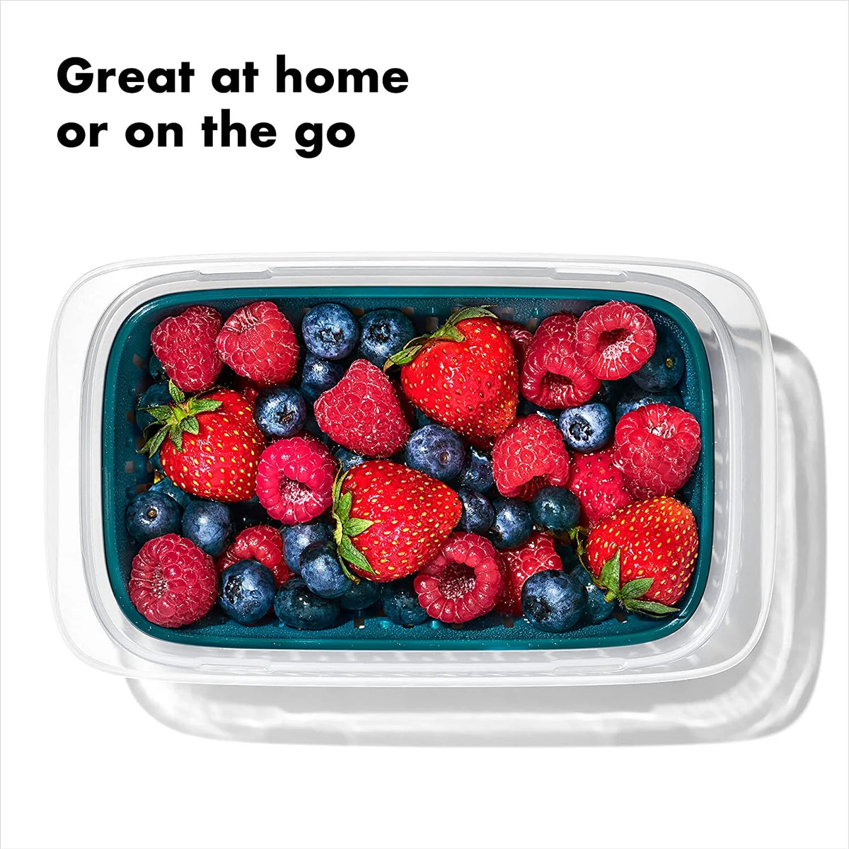 1.9 Cup Leakproof BPA Free Food Storage Container with Colander G41957