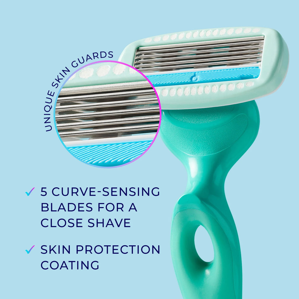 5-Blade Womens Razor with 2 Blade Refills L529