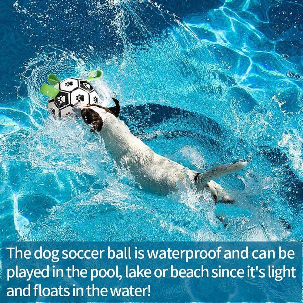 Dog Toys Soccer Ball with Straps D64119