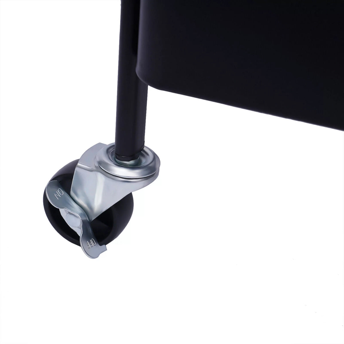 3 Tier Rolling Printer Cart with Wheels Black V138882