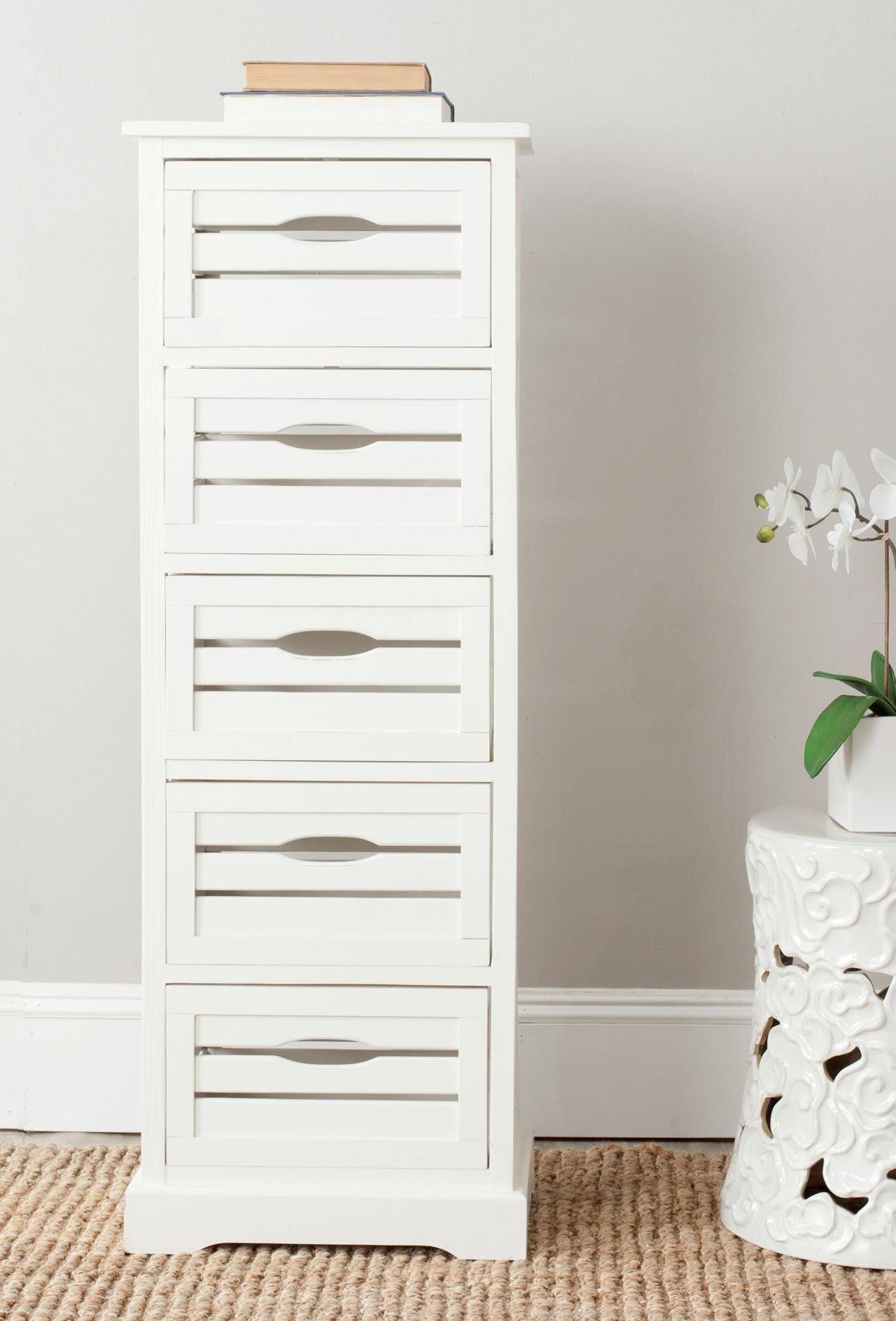 Red 5 Drawer Cabinet Q37208