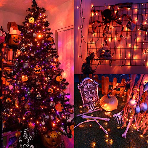 240 LED 78.74ft Orange Purple String Lights X672