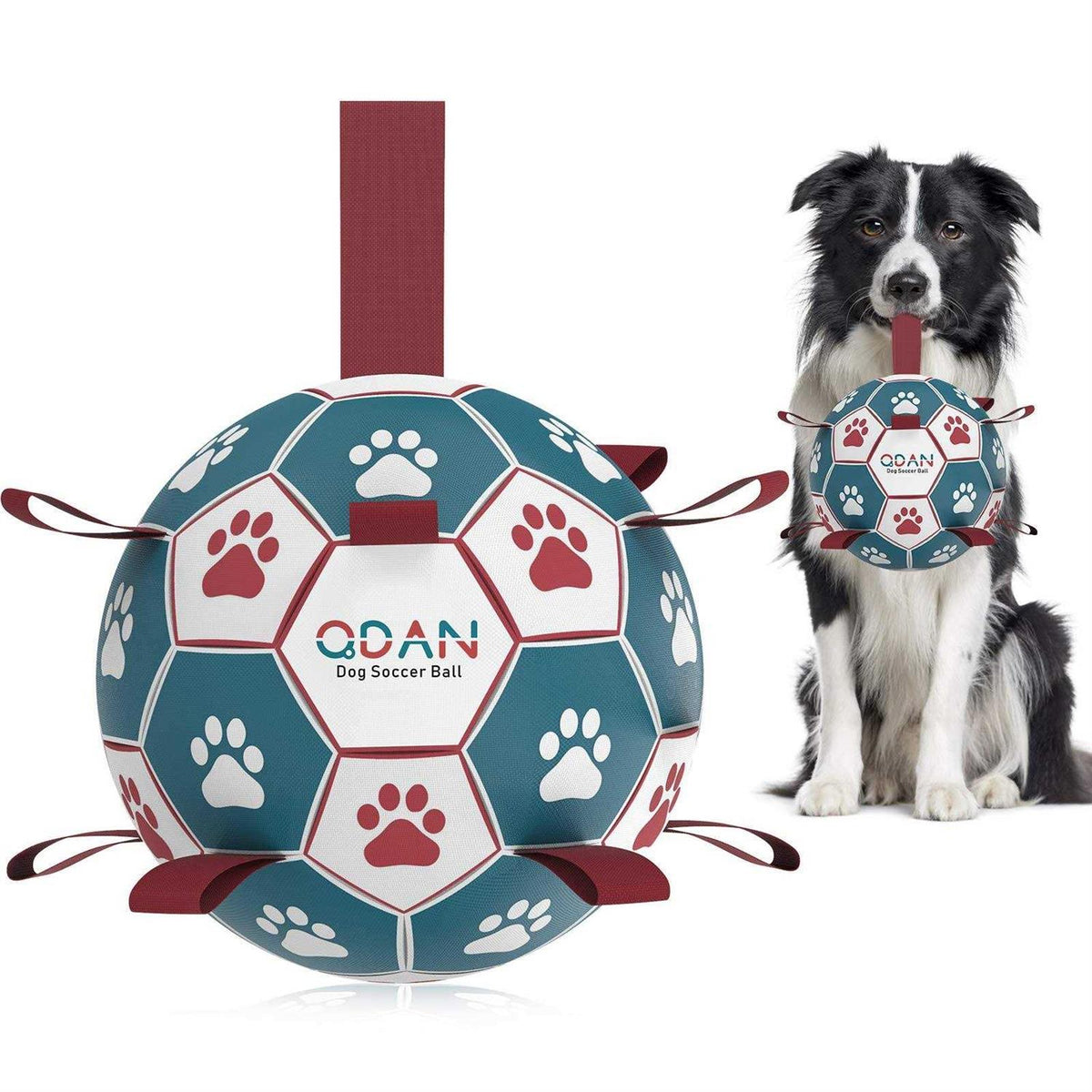 Dog Toys Soccer Ball with Straps D64119