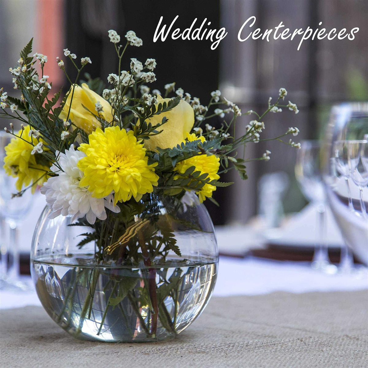 Glass Bubble Bowl Vase Y8757