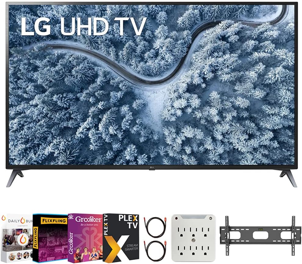 75 Inch LED 4K UHD Smart TV Bundle with Wall Mount C180295