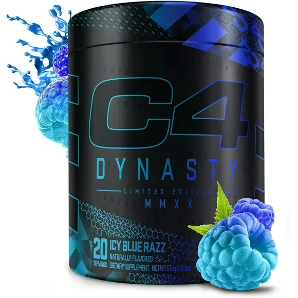 Icy Blue Razz Pre Workout Powder 20 Servings C8313