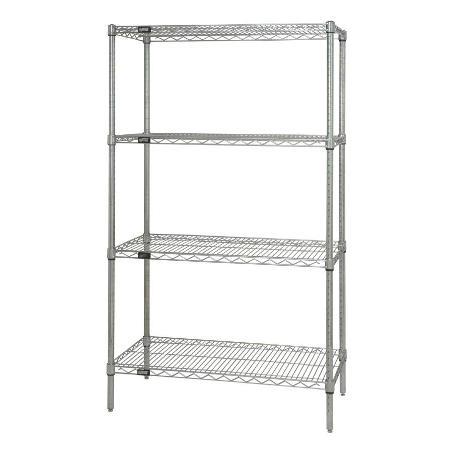 Chrome Wire Shelving Unit V15172
