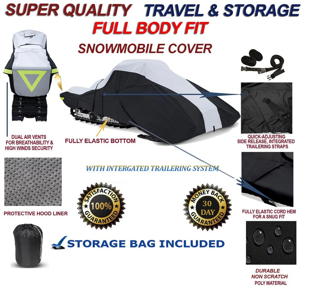 600 Denier Full Fit Snowmobile Travel and Storage Cover A54898