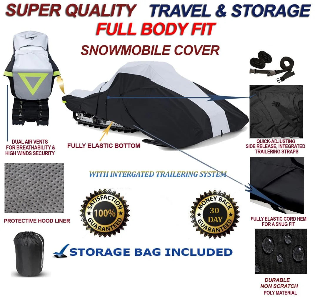600 Denier Full Fit Snowmobile Travel and Storage Cover A54898