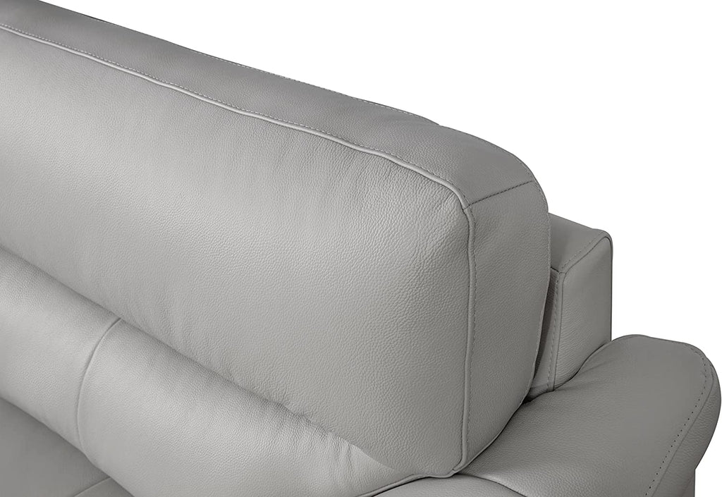 Gray Top Grain Leather Chair R367134