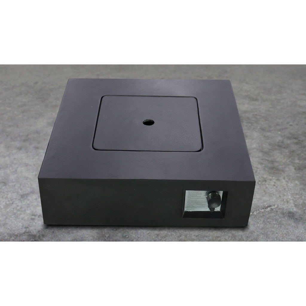 Charcoal Finish Square Fire Pit with Protective Lid G33062