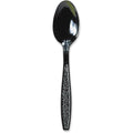 Black Heavyweight Plastic Teaspoons L5690