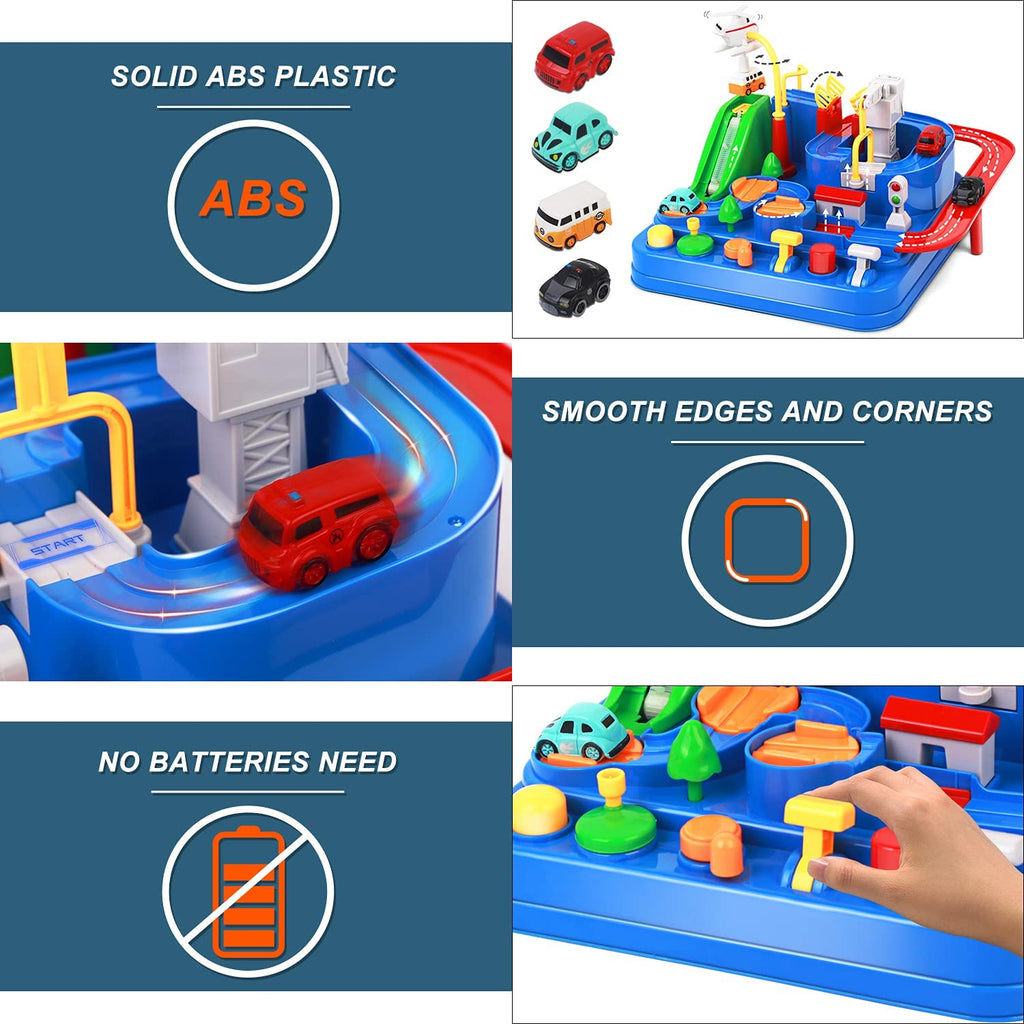 Race Tracks Car Toys STEM Track Adventure Educational Toys for Toddlers 3 4 5 6 7 8 Year Old Boys Girls F6203