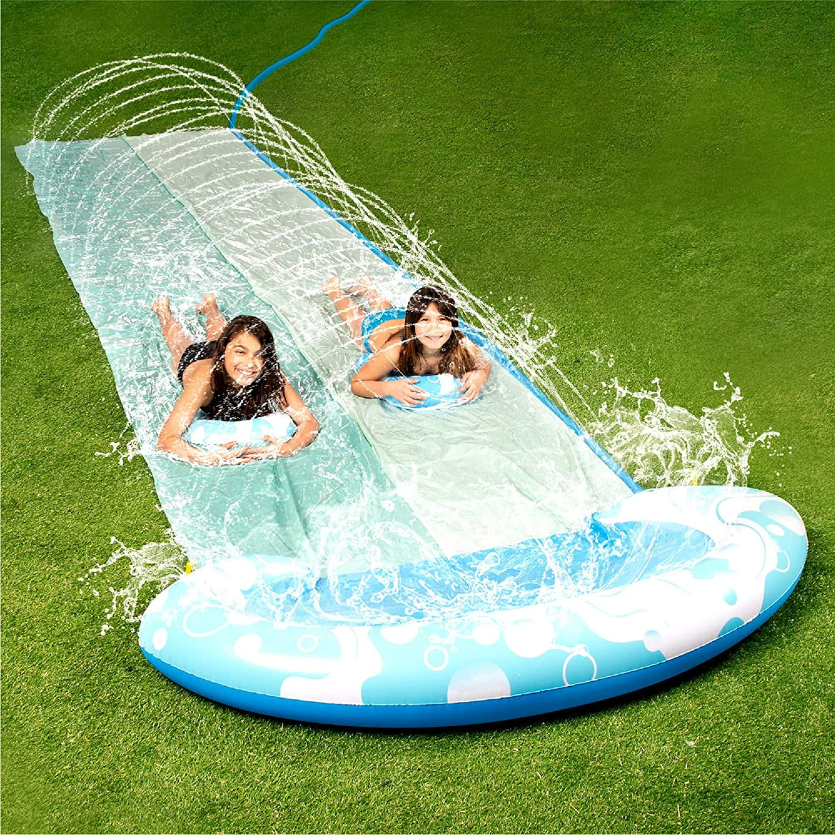 20ft 2 Person Bubble Water Slide with 2 Boogie Boards S391534