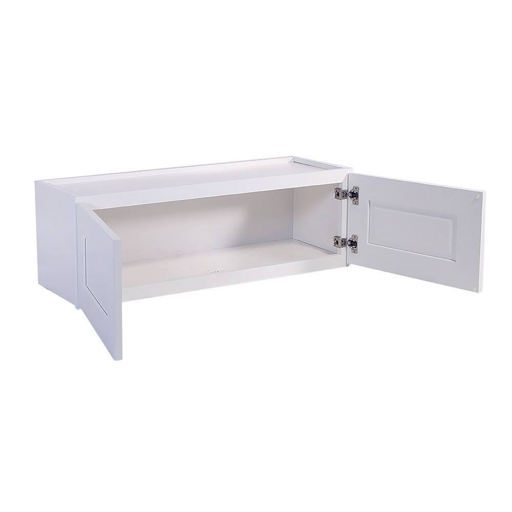 White Shaker Corner Wall Cabinet U955356