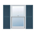 Classic Blue Vinyl Open Louver Shutters X2616