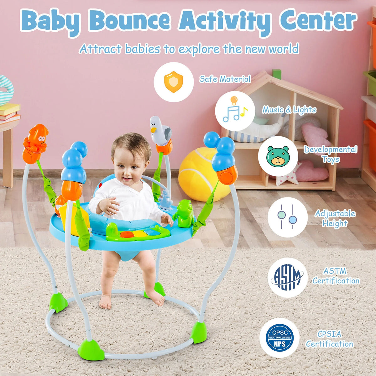 Underwater World Themed Baby Bouncer Z327559